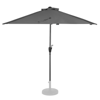 VONROC Parasol Magione – Balkon parasol - Halfrond 270x135cm | Grijs