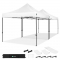 Partytent - 6x3m - Premium easy-up Partytent | set incl. 2x Tent en 1x koppelsysteem – Wit
