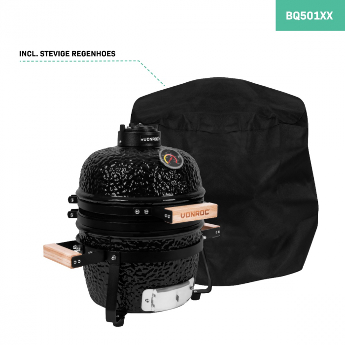 Kamado barbecue 13 inch - Ø27cm cooking surface | With base and rain cover
