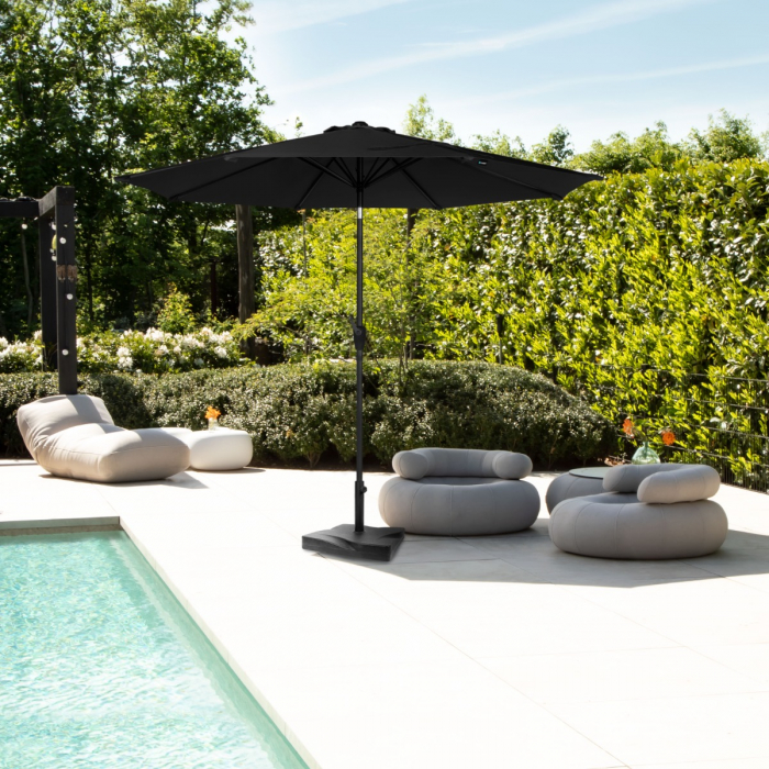 Parasol Recanati 300cm - Stokparasol | Zwart