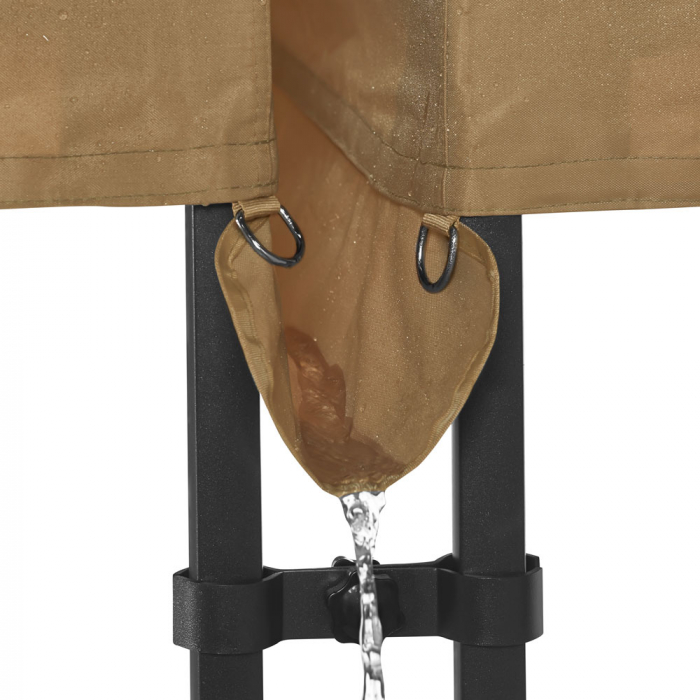 Easy-Up Party Tent – 6x3 m | Set incl. 2x Party Tent and 1x Connection Kit - Beige