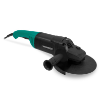 VONROC PRO Haakse Slijper 2600W - Ø230mm – soft start | Incl. zijhandgreep 