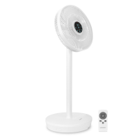 BREEZE Cordless Fan – Silent: < 44dB - White | Incl. Remote control