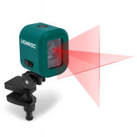 VONROC Accu kruislijnlaser 4V Rood | Zelfnivellerend - 10 meter bereik