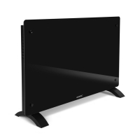 Luxe Elektrische kachel – Convector - Glazen paneel –  1000W/2000W - Zwart | WIFI