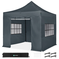 Easy-Up Partytent - 3x3 m | Set incl. sidewalls - Grey