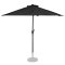 Parasol Magione – Balkon parasol - Halfrond 270x135cm | Zwart