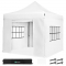 Partytent - 3x3m - Premium easy-up Partytent | set incl. Zijwanden - Wit