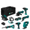 Gereedschapsset VPower 20V – 4.0Ah | Incl. 7 machines, LED-Werklamp, 2x 4.0Ah Accu en snellader