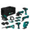 Gereedschapsset VPower 20V – 2.0Ah | Incl. 7 machines, LED-Werklamp, 4x 2.0Ah Accu en 2x snellader