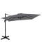 Parasol Pisogne 300x300cm – Zweefparasol | Grijs 