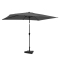 Parasol Rapallo 200x300cm – Premium parasol – grijs | Incl. Parasolvoet 20 kg.