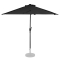 Parasol Magione – Balkon parasol - Halfrond 270x135cm | Antraciet/zwart