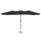 Parasol Iseo - 460x270cm - Premium parasol | Antraciet/Zwart