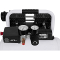 VONROC Stille Compressor – 57,5dB | 6 L - Olievrij – 750W - Wit