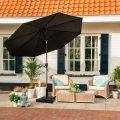 Parasol Recanati Ø300cm – Premium parasol | Anthracite/Black