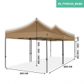 Easy-Up Party Tent – 6x3 m | Set incl. 2x Party Tent and 1x Connection Kit - Beige
