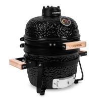 VONROC Kamado barbecue 13 inch - Ø27cm kookoppervlak | Met onderstel en regenhoes