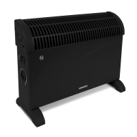 VONROC Convectorkachel – 2000W – Zwart | Met regelbare thermostaat