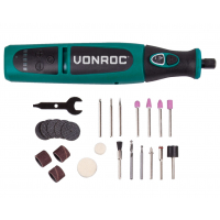 Roterende multitool 8V | Incl. 24-delige accessoire set, oplader en opbergtas
