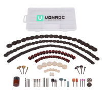 VONROC | Roterende Multitool Asseccoire set|  Set van 192 stuks| CT801AAl