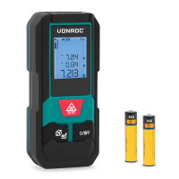 VONROC Laser Afstandsmeter 20m - compact formaat | Afstand – Oppervlakte – Volume – Pythagorisch