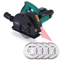 Wall chaser 1700W with laser guidance | Incl. 6 diamond discs