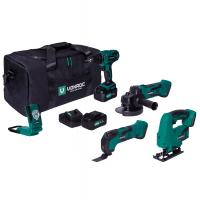 VONROC Gereedschap set VPower 20V - 4.0Ah | Incl. 4 machines en 2 accu's