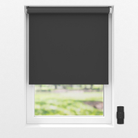 VONROC SMART BLINDS – ELEKTRISCH ROLGORDIJN – STARTERSET - 80 x 190 | Zwart