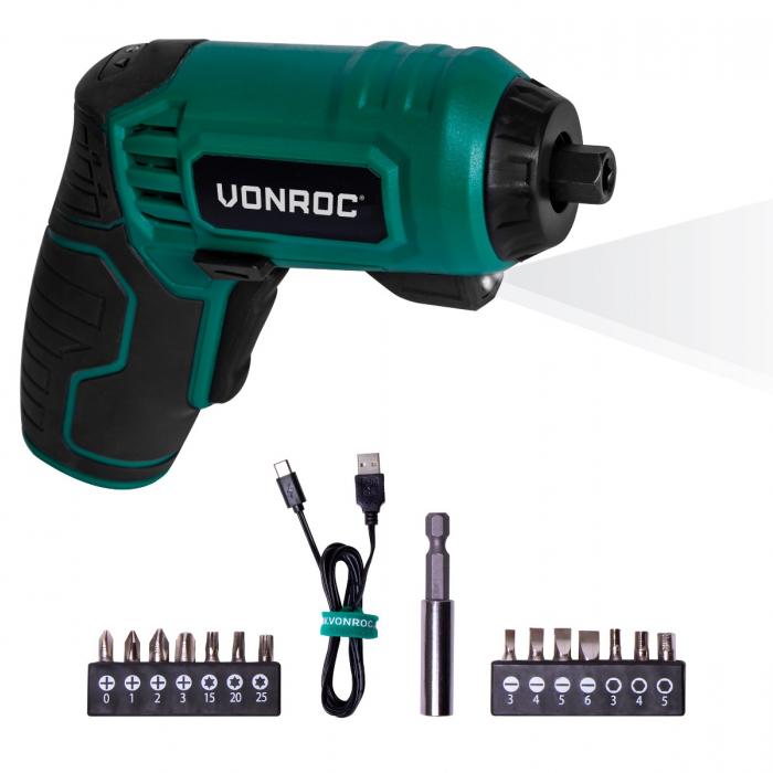 Accu schroefmachine 4V | Incl. 14-delige bitset main product photo