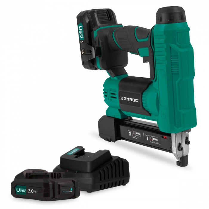 Accu nagelpistool 20V – 2.0Ah - Incl. spijkers en nieten | Incl. 2 accu’s en snellader main product photo