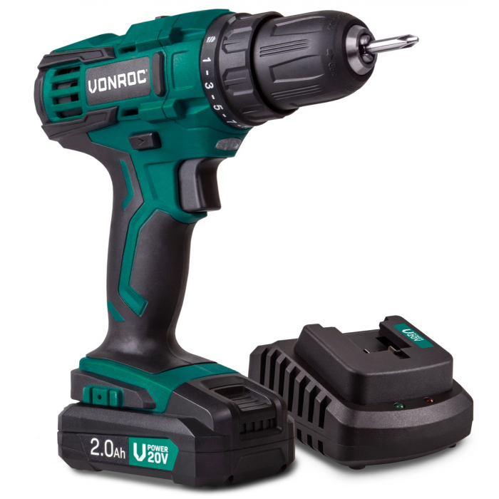 Accuboormachine 20V - 2.0Ah| Incl. accu en snellader main product photo