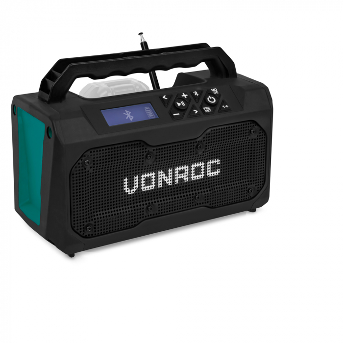 Accu bouwradio 20V – FM, bluetooth & USB | Excl. accu en snellader main product photo